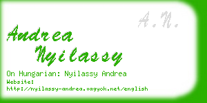 andrea nyilassy business card